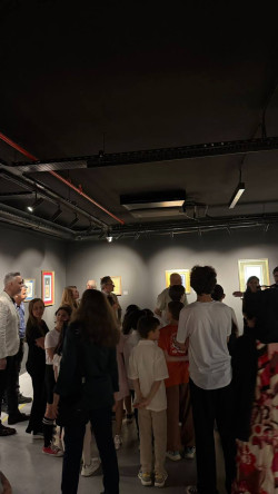 İlçe Millî Eğitim Müdürü Uzantı ve BİLSEM Öğrencilerimiz, Nusret Çolpan Sanat Galerisi'ndeki “Geometriden Hikmete” Sergisini Ziyaret Etti