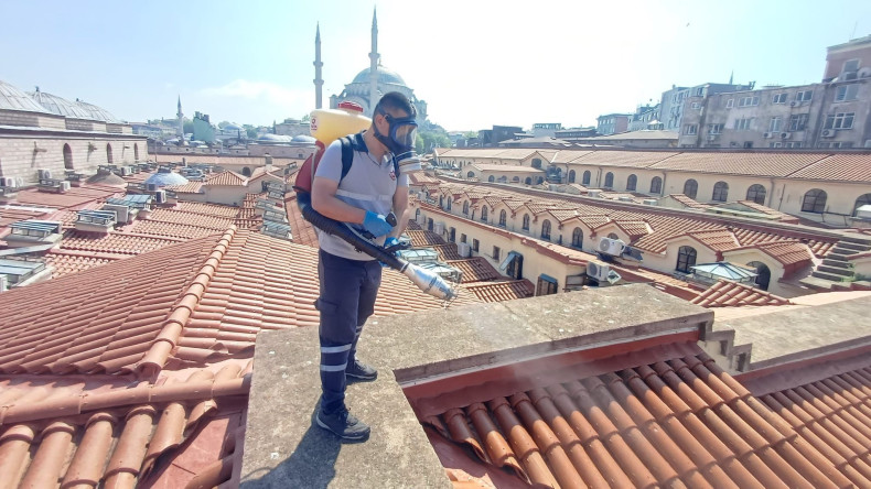 Kapalıçarşı Çevresinde Koruyucu İlaçlama Çalışmalarımız Devam Ediyor