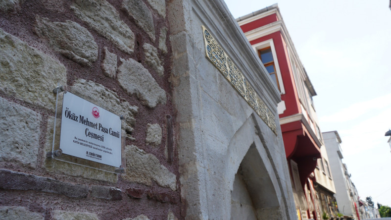 Öküz Mehmed Paşa Camii Çeşmesi Yeniden Suyuna Kavuştu