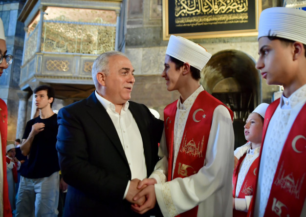 Başkan Turan, 15 Temmuz Şehitleri İçin Ayasofya-i Kebir Cami-i Şerifi'nde Düzenlenen “Kutlu Mabed Kutlu Vefa” Programına Katıldı