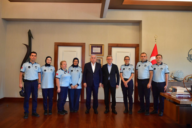 Başkan Turan, Zabıta Teşkilatımızın 200. Yılında Zabıta Haftası Dolayısıyla Teşkilat Mensuplarımızla Bir Araya Gelerek Haftalarını Kutladı