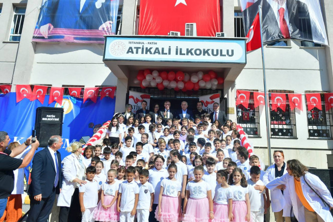 Başkan Turan, Atikali İlkokulu'nda Yeni Eğitim Yılının İlk Ders Zili Heyecanını Öğrencilerimizle Paylaştı