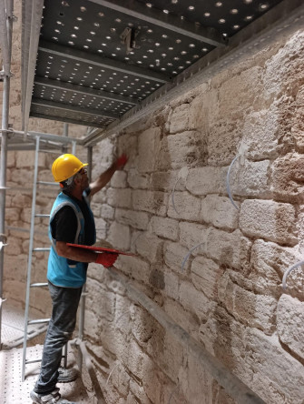 Yedikule Hisarı Hazine Kulesi'nde Restorasyon Çalışmaları Sürüyor