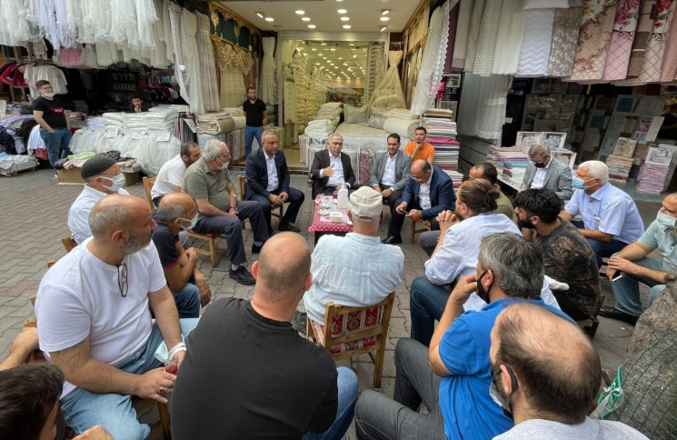 Başkan Turan Bugün Kürkçü Han'daydı