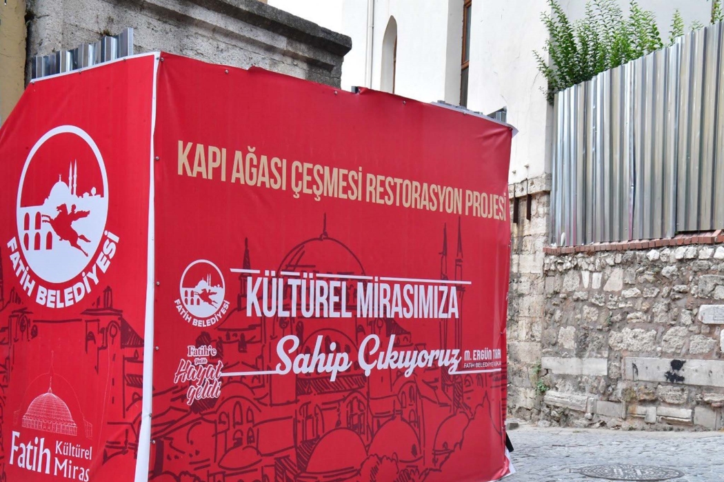 Kapı Ağası Çeşmesi Restore Ediliyor