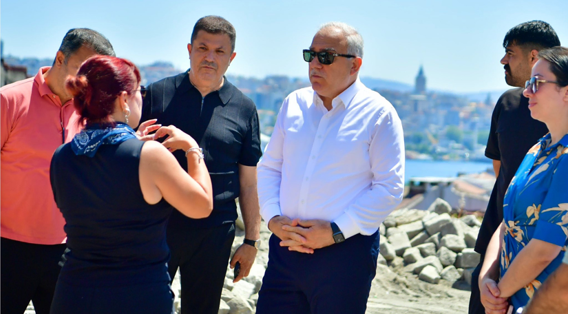 Başkan Turan, Yavuz Sultan Selim Seyir Terası nda Devam Eden Çalışmaları Yerinde İnceledi