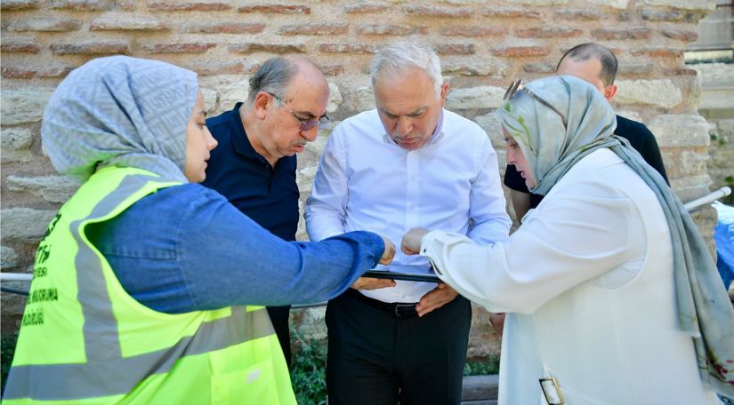 Başkan Turan, Bostancılar Tabhanesi Mescidi nde Devam Eden İhya Çalışmalarını Yerinde İnceledi Başkan Turan, Bostancılar Tabhanesi Mescidi nde Devam Eden İhya Çalışmalarını Yerinde İnceledi