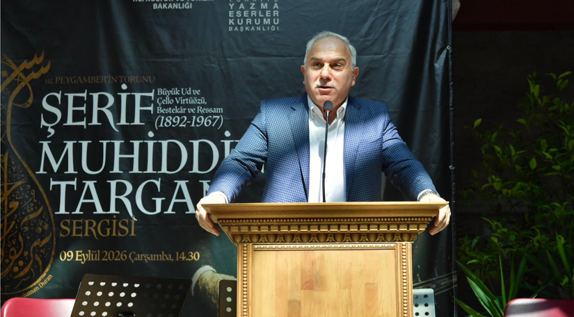 Şerif Muhiddin Targan'ın Sanat Mirasını Buluşturan Sergi, Bakan Yardımcısı Yılmaz, Başkan Turan ve Bahadır Yenişehirlioğlu'nun Katılımıyla Açıldı