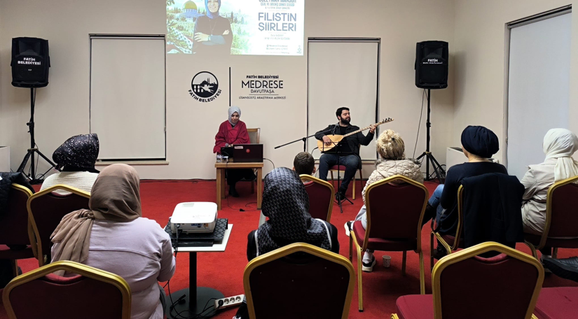 Medrese Davutpaşa da Filistin Sanat Günleri Kapsamında Filistin in Hafızası ve Direnişi Şiir ve Müzikle Anlatıldı