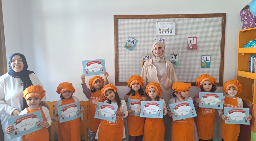 Özel Gönül Bahçesi Anaokulu nda Minik Şeflerimiz Sağlıklı Tarifler Hazırladı