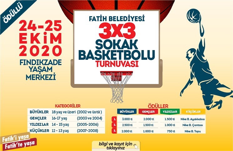 Takımını Kur 3x3 Sokak Basketbolu Turnuvası na Gel Takımını Kur 3x3 Sokak Basketbolu Turnuvası na Gel
