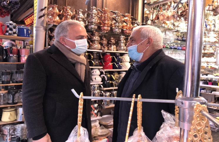 Başkan Turan ın Bugünkü Adresi Eminönü, Akşemsettin ve Nuruosmaniye