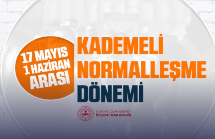 Kademeli Normalleşme 17 Mayıs ta Başlıyor