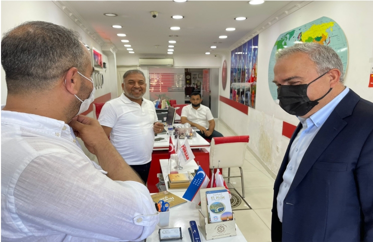 Başkan Turan Ziyaretlerine Devam Ediyor Başkan Turan Ziyaretlerine Devam Ediyor