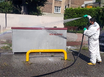 Koruganlar Düzenli Olarak Yıkanıyor Koruganlar Düzenli Olarak Yıkanıyor