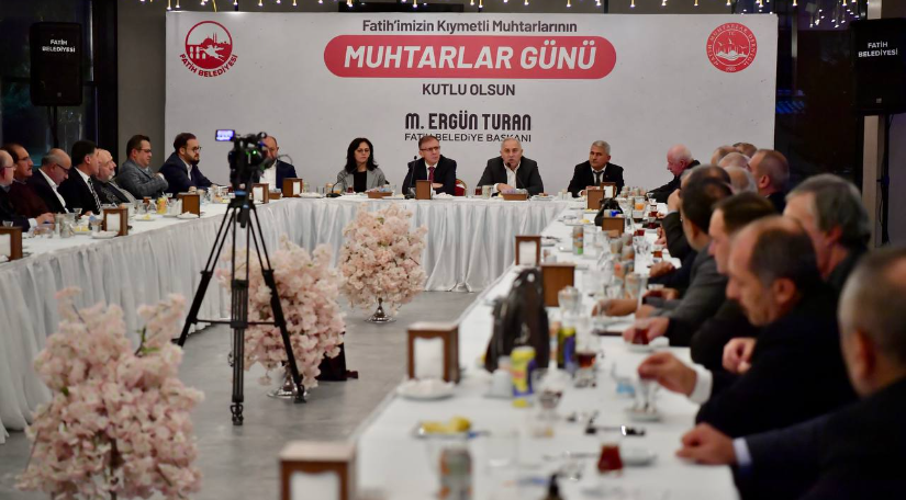 Başkan Turan Muhtarlar Günü nü Kutladı Başkan Turan Muhtarlar Günü nü Kutladı