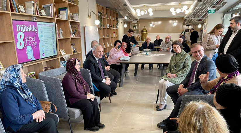Kaymakam Sarılı ve Başkan Turan dan KARINCA Kadın El Emeği Kursları ile Yadigâr Kahvesi Ziyareti