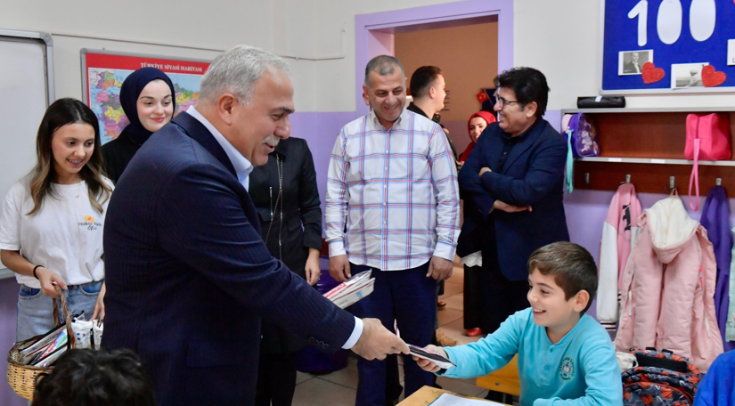 Başkan Turan, Katip Kasım İlkokulu nu Ziyaret Etti