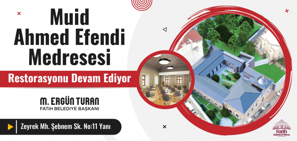 Mudi Ahmed Efendi Medresesi Restorasyonu Devam Ediyor