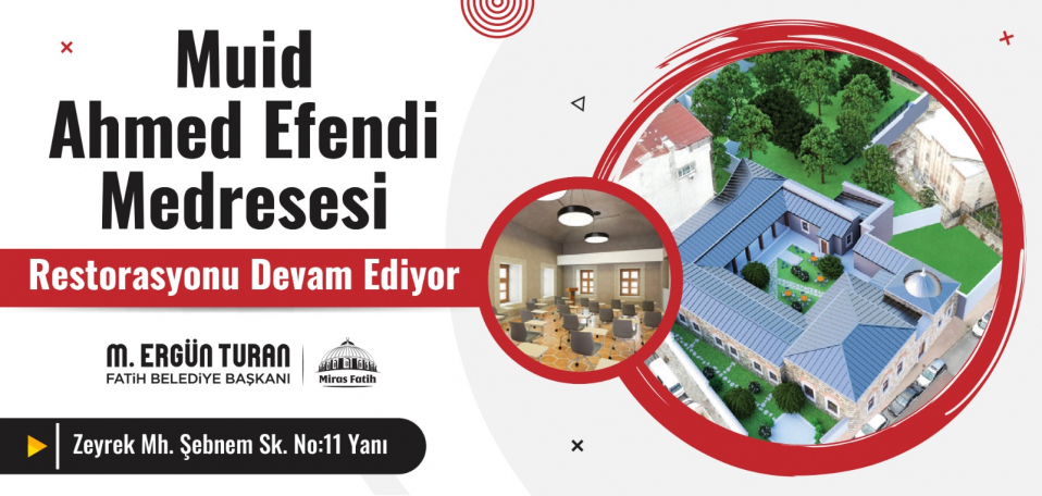Muid Ahmed Efendi Medresesi Restorasyonu Devam Ediyor