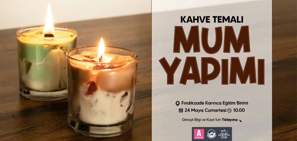 Kahve Temalı Mum Yapımı