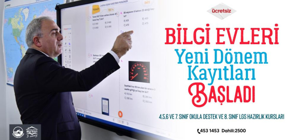 Bilgi Evleri Yeni Dönem Kayıtları Başladı