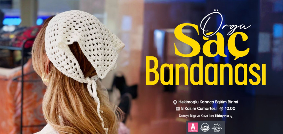 Örgü Saç Bandı Örgü Saç Bandı