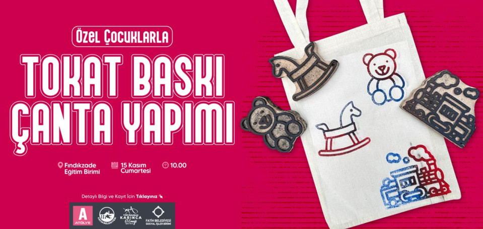 Özel Çocuklarla Tokat Baskı Çanta Yapımı