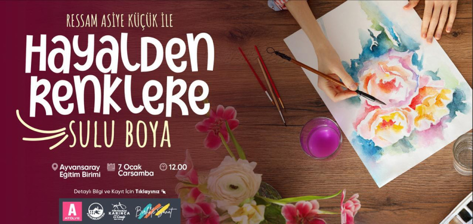 Hayalden Renklere Sulu Boya