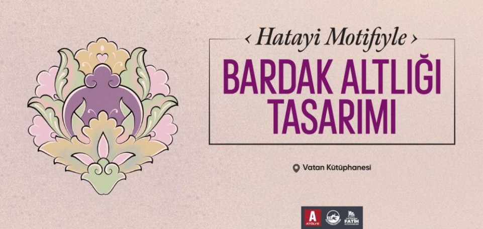 Hatayi Motifiyle Bardak Altlığı Tasarımı