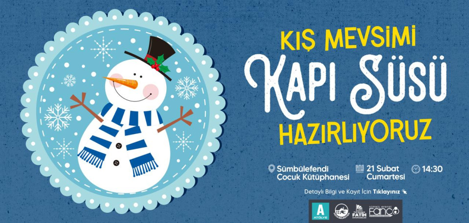 Kış Mevsimi Kapı Süsü Hazırlıyoruz 
