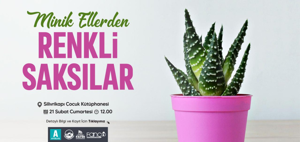 Minik Ellerden Renkli Saksılar