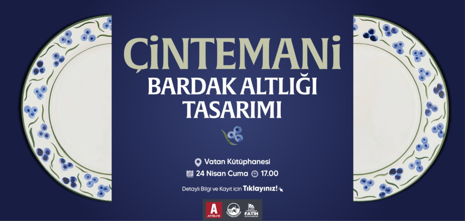Çintemani Bardak Altlığı Tasarımı