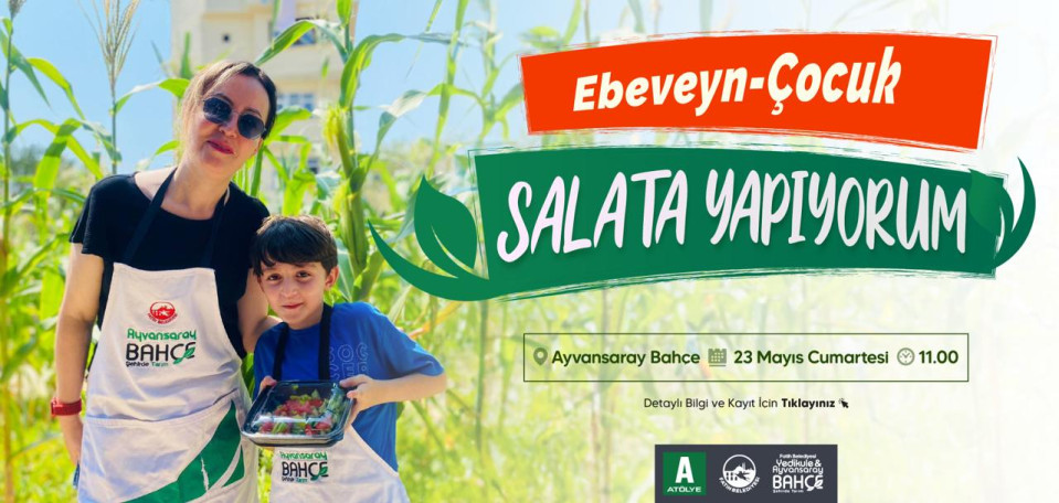 Ebeveyn Çocuk Salata Yapıyorum Ebeveyn Çocuk Salata Yapıyorum