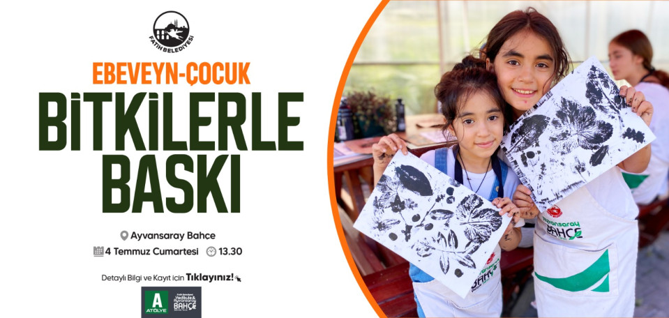 Ebeveyn Çocuk Bitkilerle Baskı