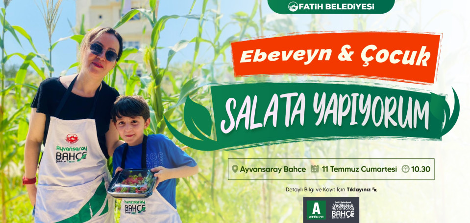 Ebeveyn Çocuk Salata Yapıyorum