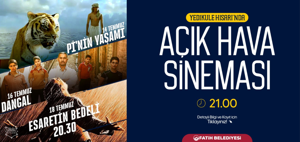 Yedikule Hisarı'nda Açık Hava Sineması