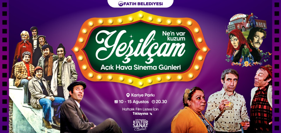 Yeşilçam 10-15 Ağustos 2026 Yeşilçam 10-15 Ağustos 2026