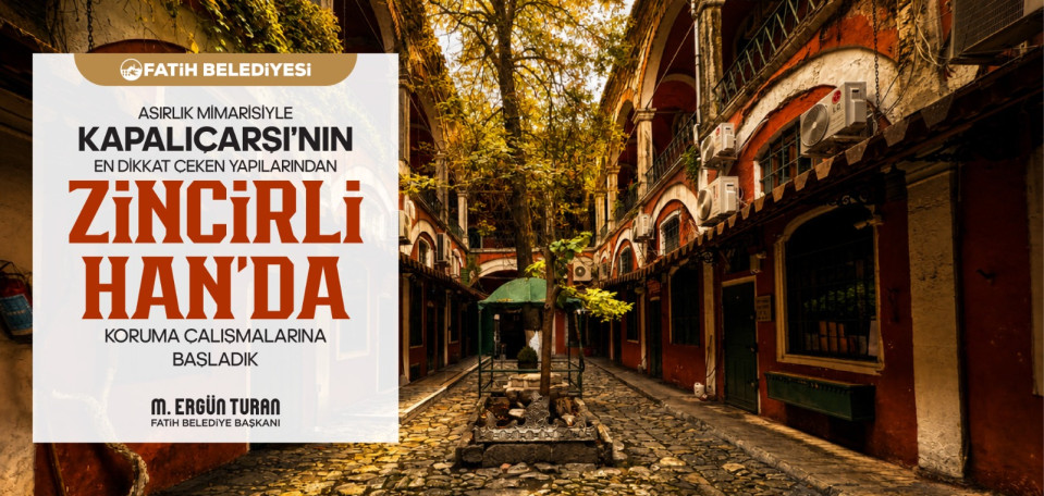 Zincirli Han'da Koruma Çalışmalarına Başladık