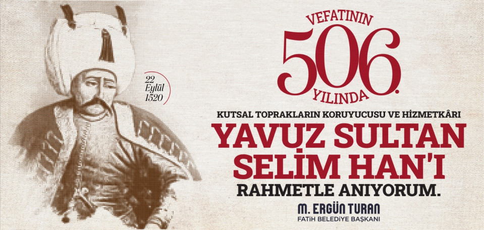 Yavuz Sultan Selim Anma Yavuz Sultan Selim Anma