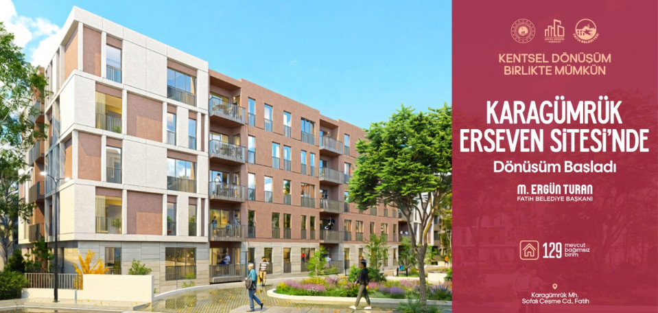 Karagümrük Erseven Sitesi'nde Dönüşüm Başladı